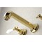 Kingston Brass Roman Tub Faucet, Polished Brass, Wall Mount KS4022PL - alternate 5